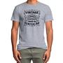 Camiseta Cinza Vintage idade perfeicao 1992 - Alearts Imagem de Camiseta Cinza Vintage idade perfeicao 1992