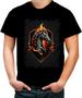 Imagem de Camiseta Colorida de Cavalo Flamejante Fire Horse 5