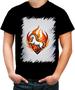 Imagem de Camiseta Colorida de Cavalo Flamejante Fire Horse 9