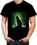 Imagem de Camiseta Colorida de Gato Oráculo Hacker Binário Mat 5