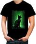 Imagem de Camiseta Colorida de Gato Oráculo Hacker Binário Mat 7