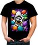 Imagem de Camiseta Colorida de Ovos de Páscoa Artísticos 12