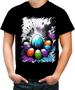 Imagem de Camiseta Colorida de Ovos de Páscoa Artísticos 3