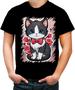 Imagem de Camiseta Colorida Dia dos Namorados Gatinho 16