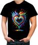 Imagem de Camiseta Colorida do Orgulho LGBT Coração Amor 20