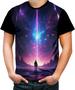 Imagem de Camiseta Colorida Exploração Espacial Futuro Ciencia 1