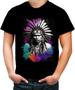 Imagem de Camiseta Colorida Índio Apache Tribo Americana Oeste 9