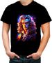 Imagem de Camiseta Colorida Isaac Newton Físico Brilhante Gênio 2