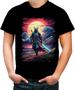 Imagem de Camiseta Colorida Samurai Ronin Sunset Sem Mestre 8