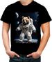 Imagem de Camiseta Colorida Urso Astronauta Espaço 3