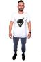 Imagem de Camiseta confort Kruger's Concept Caveira Black - Masculino - PP - Branco