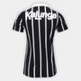 Imagem de Camiseta Corinthians Retrô Kalunga Feminina 31500 Listrada