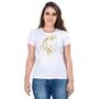 Imagem de Camiseta Country Feminina Algodão Estampa Cavalo Gola Careca