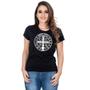 Imagem de Camiseta Country Feminina Algodão Gola Redonda Manga Curta