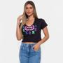 Imagem de Camiseta Cropped Ecko Feminina Vkacs Preta J444A