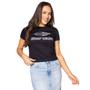 Imagem de Camiseta Cropped Feminina Mormaii Logo Animal Print Preto