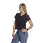 Imagem de Camiseta Cropped Feminino Tshirt Blusa Estilosa Basica Cores