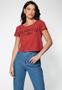 Imagem de Camiseta Cropped  Guess Los Angeles Laranja Escuro