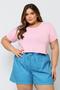 Imagem de Camiseta Cropped Plus Size