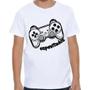 Imagem de Camiseta curta espevitados branco estampa controle video game