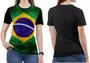 Imagem de Camiseta da Bandeira Brasil Feminina blusa