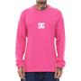 Imagem de Camiseta DC Shoes Manga Longa Minimal Stripe Masculina Rosa