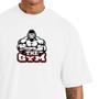 Imagem de Camiseta de Algodão Masculina com Modelagem Oversized para Academia e Esportes Macaco Gym