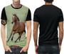 Imagem de Camiseta de Cavalo PLUS SIZE Animal Masculina Blusa Gramado