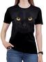 Imagem de Camiseta de Gato Feminina blusa Animal