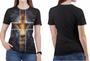 Imagem de Camiseta de Jesus feminina gospel roupas blusa leão de juda
