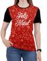 Imagem de Camiseta de Natal Feminina Merry Christmas Infantil  blusa 5
