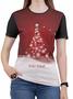 Imagem de Camiseta de Natal PLUS SIZE Feminina Blusa Vermelho