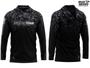 Imagem de Camiseta de Pesca Mar Negro Sublimada Com Capuz Proteção Solar 50+ UV - Fisher Séries