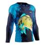 Imagem de Camiseta de Pesca Mtk Atack Z com Proteção Solar Filtro UV Cor Marinho Tucuna