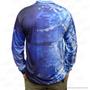Imagem de Camiseta de Pesca Mtk Attack com Proteção Solar Filtro UV Cor Azul Tucunaré