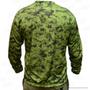 Imagem de Camiseta de Pesca Mtk Attack com Proteção Solar Filtro UV Cor Verde Camuflado
