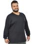 Imagem de Camiseta decote v manga longa plus size fenomenal