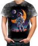 Imagem de Camiseta Desgaste Astronauta Dance Vaporwave 1