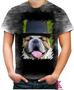Imagem de Camiseta Desgaste Bulldog de Cartola Cachorro Fofo Dog 1