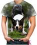 Imagem de Camiseta Desgaste Cachorro Border Collie Dog Amigo 1