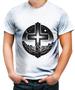 Imagem de Camiseta Desgaste Cruz Crist Jesus Cristo Espinhos 4