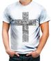 Imagem de Camiseta Desgaste Cruz Jesus Cristo Crist o Gospel 4k 1