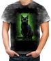 Imagem de Camiseta Desgaste de Gato Oráculo Hacker Binário Mat 6