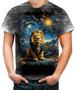 Imagem de Camiseta Desgaste Leão Noite Estrelada Van Gogh 1