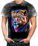 Imagem de Camiseta Desgaste Leopardo Velocidade Felino Panthera 5