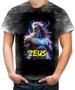 Imagem de Camiseta Desgaste Zeus Deus do Raio Olimpo Mitologia Grega 1