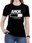 Imagem de Camiseta Dia dos Namorados Feminina Casal Roupas blusa Amor