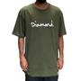 Imagem de Camiseta Diamond Og Script Tee - Military Green - Masculino