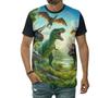 Imagem de Camiseta Dinossauros Em Um Mundo Pré Histórico Paisagem