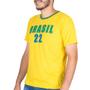 Imagem de Camiseta Do Brasil Masculina Copa Do Mundo Gola Redonda